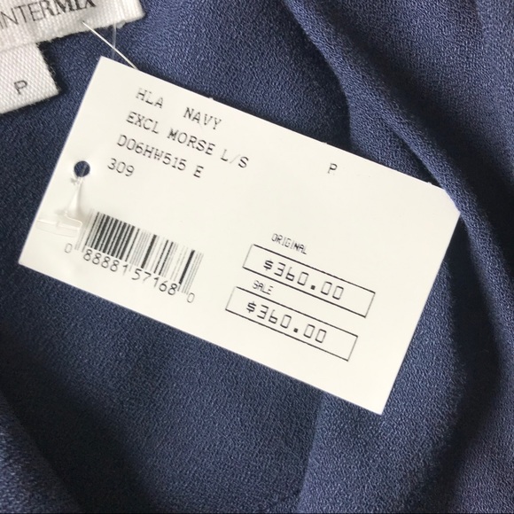 SOLD🥂 HELMUT LANG Morse Leather Trim Faux Wrap Top NWT - Picture 12 of 16